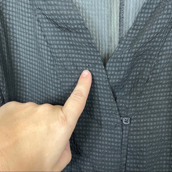 Satrjnsha Paris oversized sheer button down blouse - Picture 9 of 13